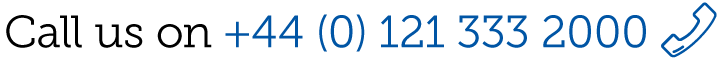 Call us on +44 (0) 121 333 2000